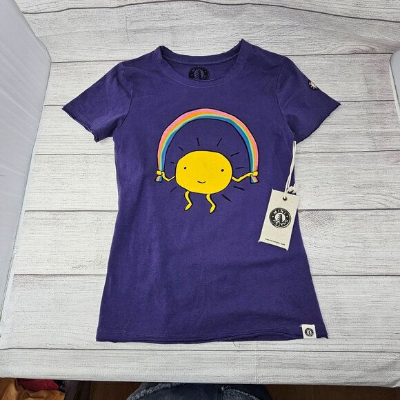 NWT Rainbow Jump Rope T-Shirt by: Mini Shatsu Size 10 - Picture 3 of 4